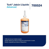 Tork Dispensadores + Jabón Liquido Adv 6 Envases / 1000 Ml 