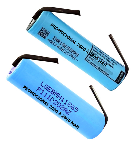 Celula 18650 LG Chem 3200mah Descarga 10a - 2 Unidades