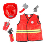 Ropa Y Accesorios Disfraz De Bombero Para Niños De 3, 4, 5,