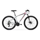 Mountain Bike Topmega Mtb Sunshine  2023 R29 L 21v Frenos De Disco Mecánico Cambios Shimano Tourney Ty300 Y Shimano Tourney Tz510 Color Gris/rojo/negro  