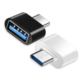 2 Adaptador Conector Otg Usb Para Usb-c Celular Pendrive