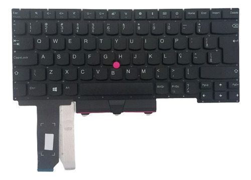 Teclado Para Notebook Lenovo Thinkpad E14 R14 Gen1 Gen2 Br