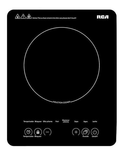 Parrilla Eléctrica Rca Rc-12a3 Negra 120v