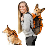 Walk-on | Mochila Transportadora Para Perros Con Arnés Y Alm
