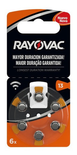 Bateria Auditiva Rayovac #13 X 6und