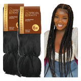 Jumbo Jumbão Cabelo P/ Trança African Beauty 2 Pacotes 800g