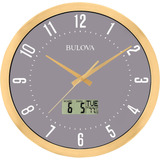 Bulova C4830 Reloj De Pared Para Vestíbulo, 14, Dorado