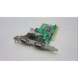 Placa Pci 2 Puertos Serie Rs232- Db9 Serial Moschip 