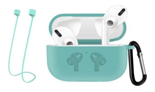 Funda Silicon Para AirPods Pro Con Sujetador Colores*