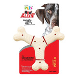 Juguete Para Perro Hueso Triple Red Alert Mascotas Color Blanco