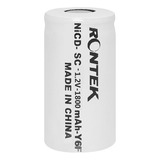 Bateria Recarregável Nicd Sem Top 1,2v 1800mah Sc - Rontek