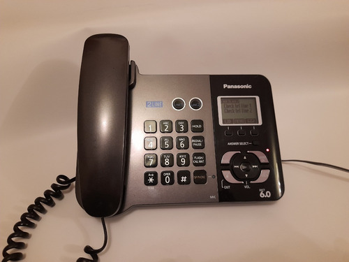 Telefone Panasonic Kx-tg 9391t 2-linhas Dect 6.0
