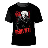 Camiseta Camisa   Billy Idol Tour 2022 Brasil Rebel Yell 