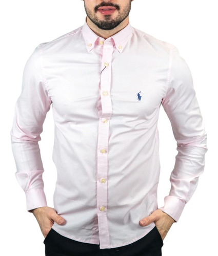 Camisa Social Masculina Manga Longa