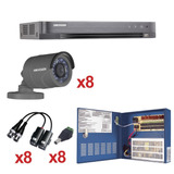 Kit Cctv 8 Cámaras1080p Metal,ftepoder 1g 100mts Cable 5e