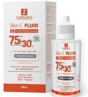 Skin C Fluid Fluido Protetor Antiage Fps75 Toque Seco Samana