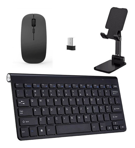 Teclado, Mouse Slim Sup Galaxy Tab S6 Lite P615 10,4  Preto