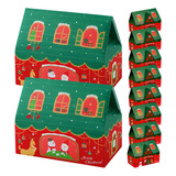 Cajas De Cartón Para Regalos De Navidad, 10 Unidades