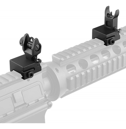 Juego De Miras Abatibles Metálicas Ar15 M4 M16 Ak47