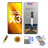  Tela Touch Frontal Display Lcd Para Poco X3 / X3 Pro + Kit 