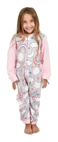 Pijama Enterito Micro Polar Niña Infantil Monito Nena Safit 