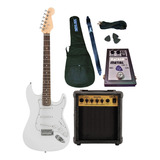Guitarra Electrica  + Amplificador + 1 Pedal + Accesorios