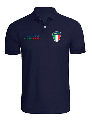 Camiseta Camisa Gola Polo Masculina Italia Zero-17