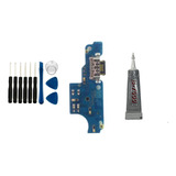 Placa De Carga Conector Compatível Com Moto G30 + Kit Reparo