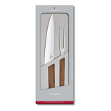 Victorinox Juego De Cuchillo Y Tenedor Para Trinchar Color Nuez