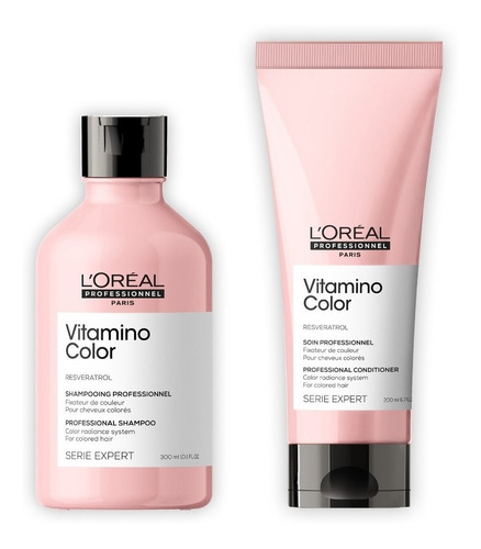 Kit Loreal Expert Vitamino Color Shampoo 300ml + Acond 200ml