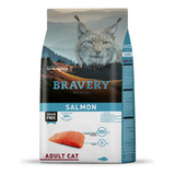 Alimento Bravery Super Premium Adult Cat Para Gato Adulto Sabor Salmón En Bolsa De 7kg