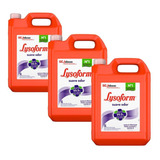 Kit 3 Desinfetantes Lysoform Uso Geral Odor Suave 5l