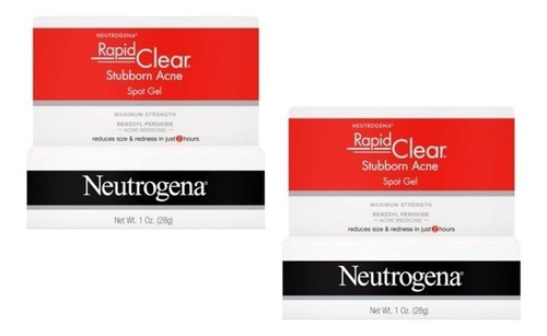 Neutrogena Rapid Clear Stubborn Gel 1 0z 28 Gr 2 Pack