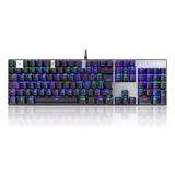 Teclado Mecânico Gamer Motospeed Rgb Outemu Switch Marrom Cor De Teclado Preto Idioma Português Brasil