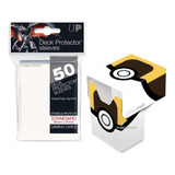 Pokemon Deck Box Ultra Ball + Protectores Ultra Pro 50 Unid