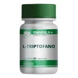 L-triptofano 500mg 60 Cápsulas Manipula Mais Oferta