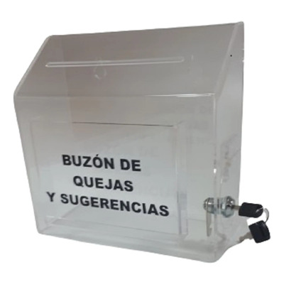 Buzón De Quejas Y Sugerencias De Acrílico  Con Llave | Meses sin interés