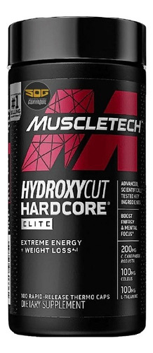 Hydroxycut Hardcore Elite Muscletech Quemador 100 Caps