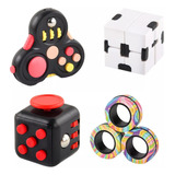  Juguete Sensorial Estres Anillos Magneticos Fidget Toy 4 Pz