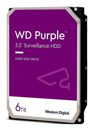 Disco Duro Interno Western Digital Wd63purz Purple 6tb Color Púrpura
