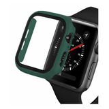 2 Case Lujo Con Mica D Cristal Templado 5d Para Apple Watch 