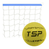 Juego Pelota Volley + Red De 5 Mts Con Soga Voley Recreativo