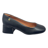 Sapato Feminino Mocassim Salto Bloco Pelica Vizzano 1426.100