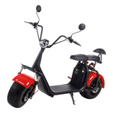 Scooter Elétrica 2000w X7 Autonomia 65km 2 Lugares Vermelha