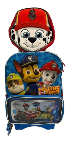 Paw Patrol Mochila  Llantas Gel Y Lonchera 