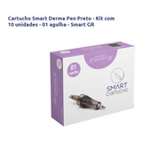 Cartucho Smart Derma Pen Preto 01 Agulhas C/anvisa Cx C/10un