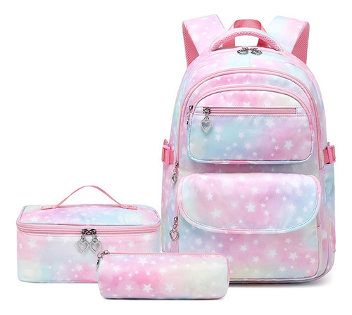 Bonito Juego De Mochila Escolar De 3 Piezas Para Niñas.