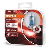 Lamparas H4 Osram Night Breaker Laser 12v 60/55w 150% + Luz 