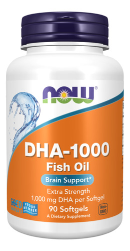 Omega 3 Dha-1000 Now Foods  1000mg 90 Softgels Importado