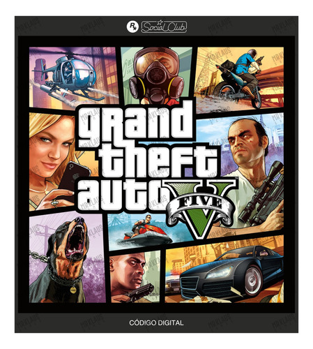 Grand Theft Auto V Gta 5 Rockstar Social Club Pc - Código
